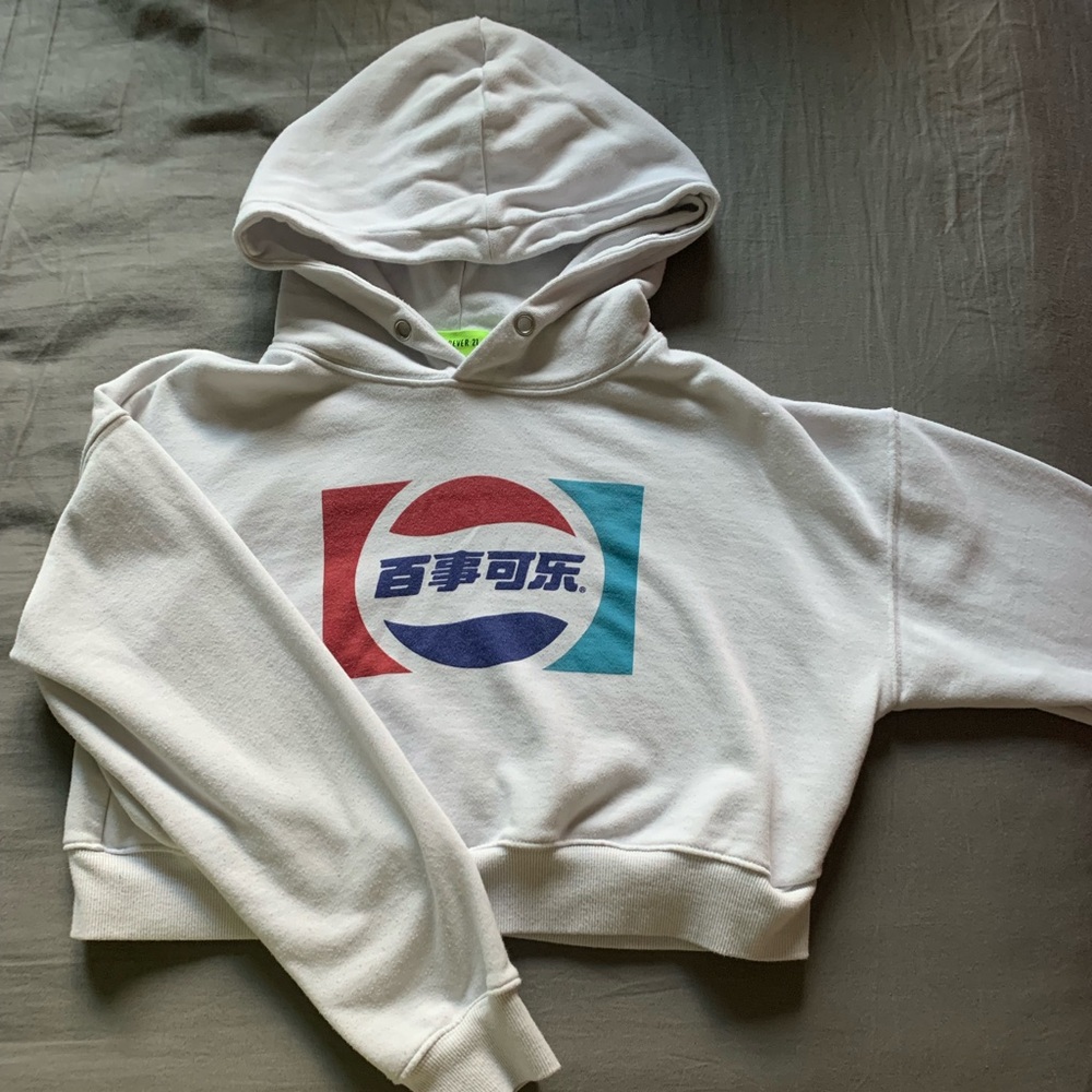 cropped pepsi hoodie